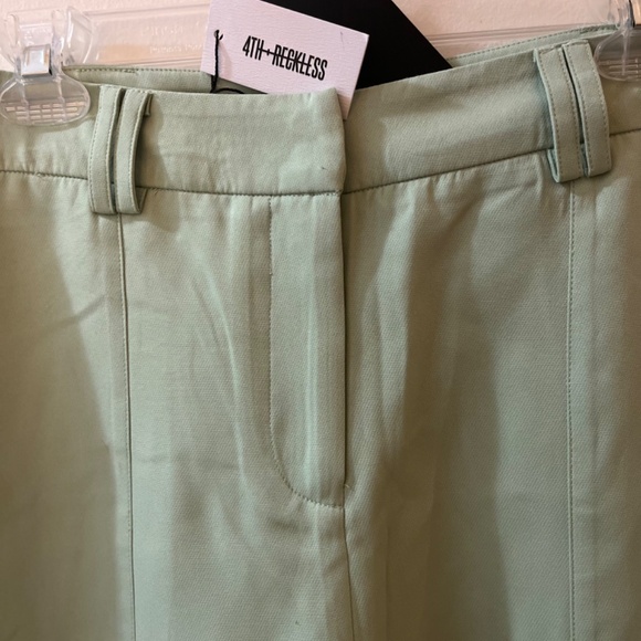 Revolve 4TH & RECKLESS L Light Green Kylah Cargo Trousers - Picture 8 of 10